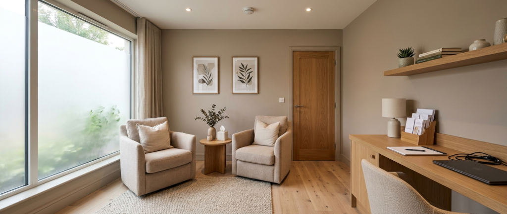 A private pharmacy consultation room