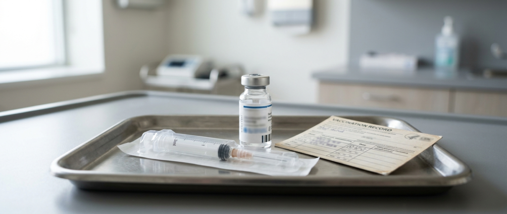 HPV vaccine vial