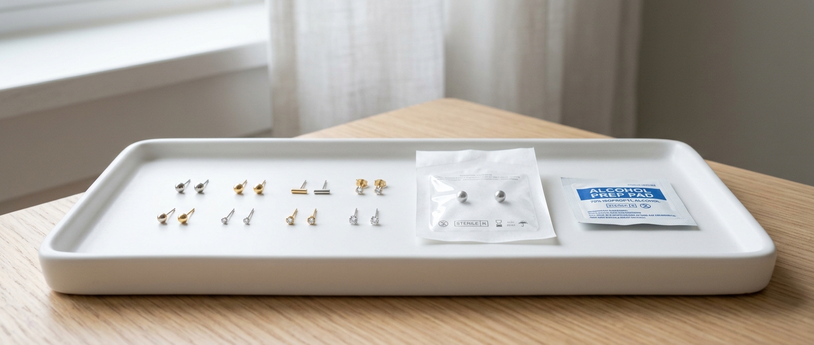 Sterile ear piercing equipment at Caxton Pharmacy