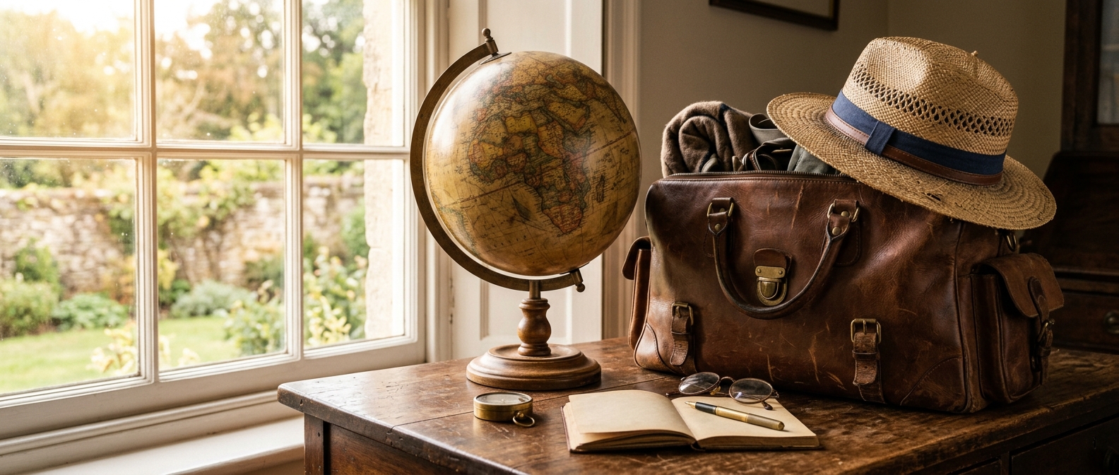 Globe and travel bag — planning which countries require the yellow fever vaccine